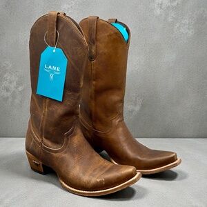 Like New with tags- Lane Boots - Emma Jane size 10- minor sole scuff from try on